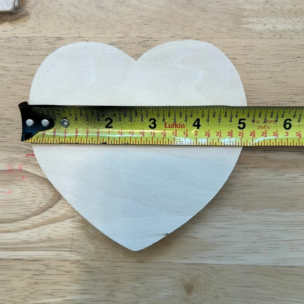 Nicole Wood for Crafts Heart Cutouts Bulk Lot 21 Unfinished DIY 1.75 2.5 5 Inch